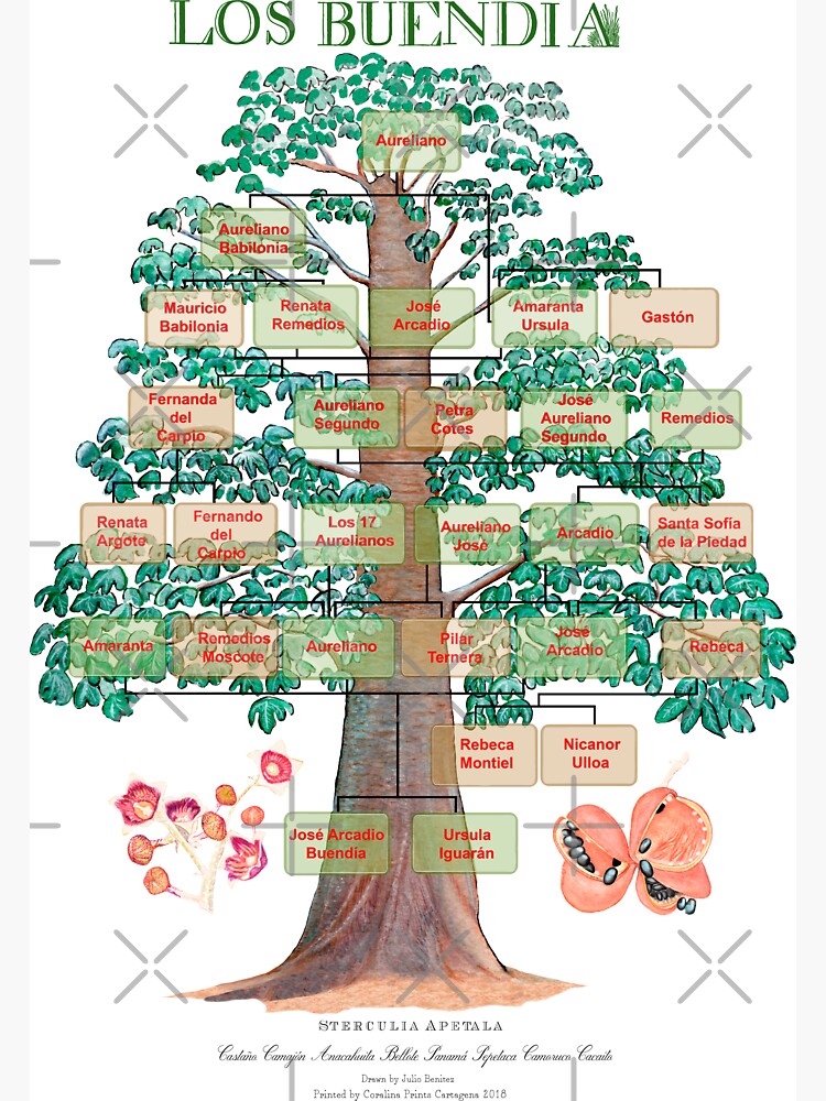 Los Buendía Family Tree, One Hundred Years of Solitude | Magnet