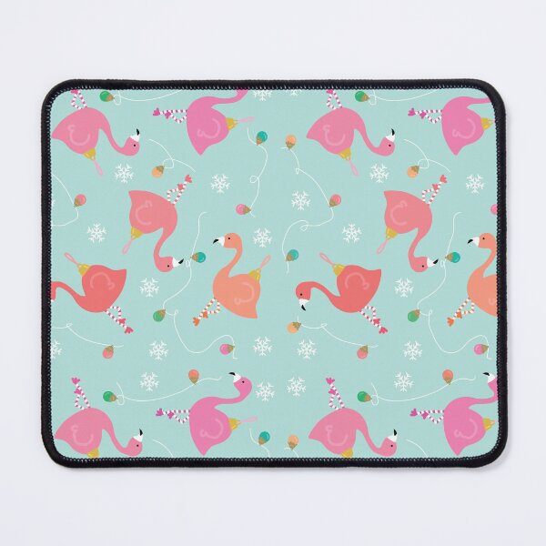 Item preview, Flamingo Ornaments - Christmas Pattern Art Print designed and sold by TheBrightInk.