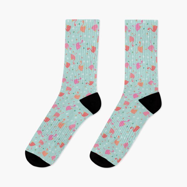 Item preview, Flamingo Ornaments - Christmas Pattern Art Print designed and sold by TheBrightInk.