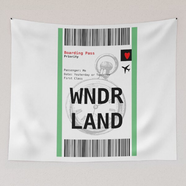 Item preview, Wonderland Boarding Pass designed and sold by KristaZed.
