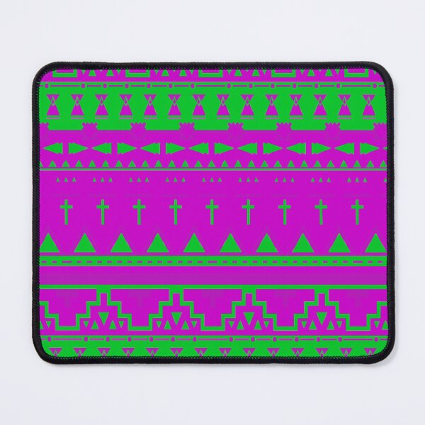 Item preview, Modern Ethnic Inspired Striped Pattern in Purple and Green designed and sold by AlteredAtelier.