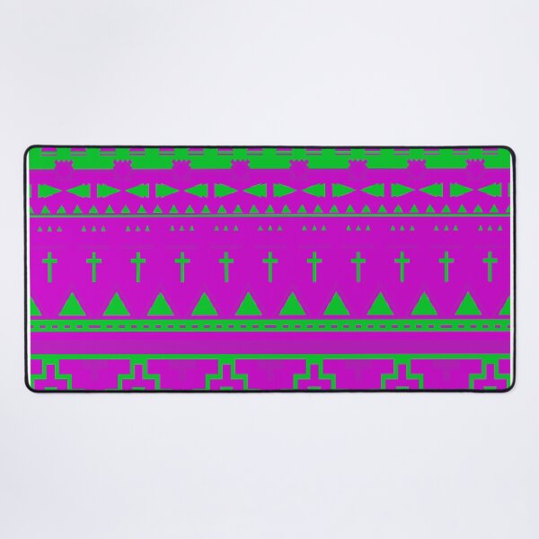 Item preview, Modern Ethnic Inspired Striped Pattern in Purple and Green designed and sold by AlteredAtelier.