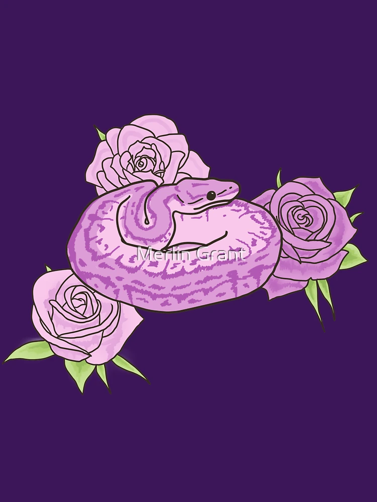 Thumbnail 7 of 7, Essential T-Shirt, Ball Python and Roses designed and sold by starlightify.