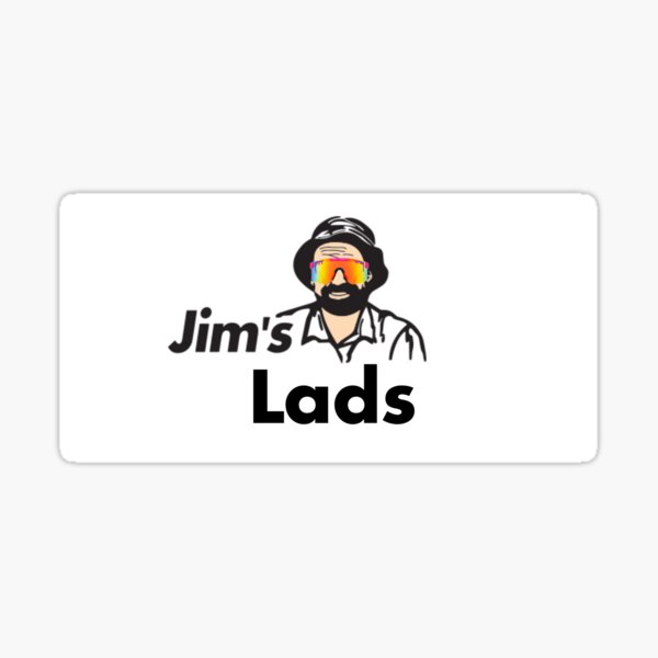 Item preview, Jims Lads Sticker designed and sold by sticker-vault.