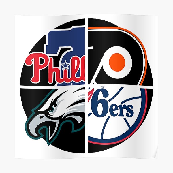Philadelphia Sports Teams Philadelphia 76ers Eagles Phillies Flyers Signed  T