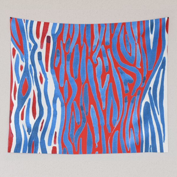 Item preview, Red and Blue Jungle designed and sold by Minxylynx4.