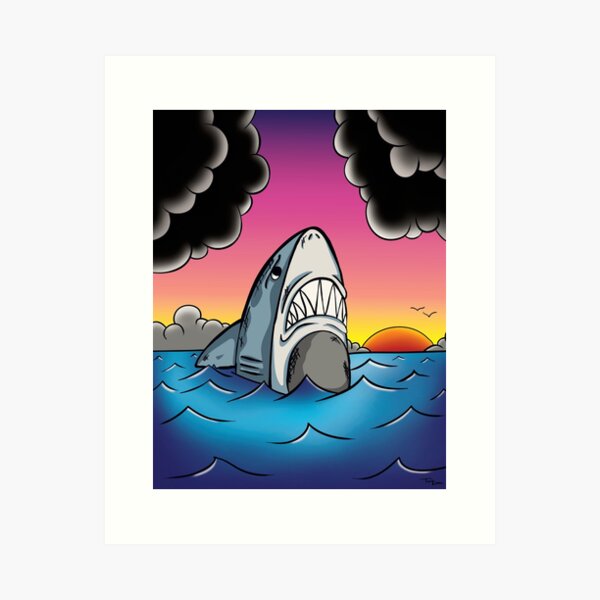 Large Great White Shark Temporary Tattoo TO00038062  Amazoncouk  Beauty