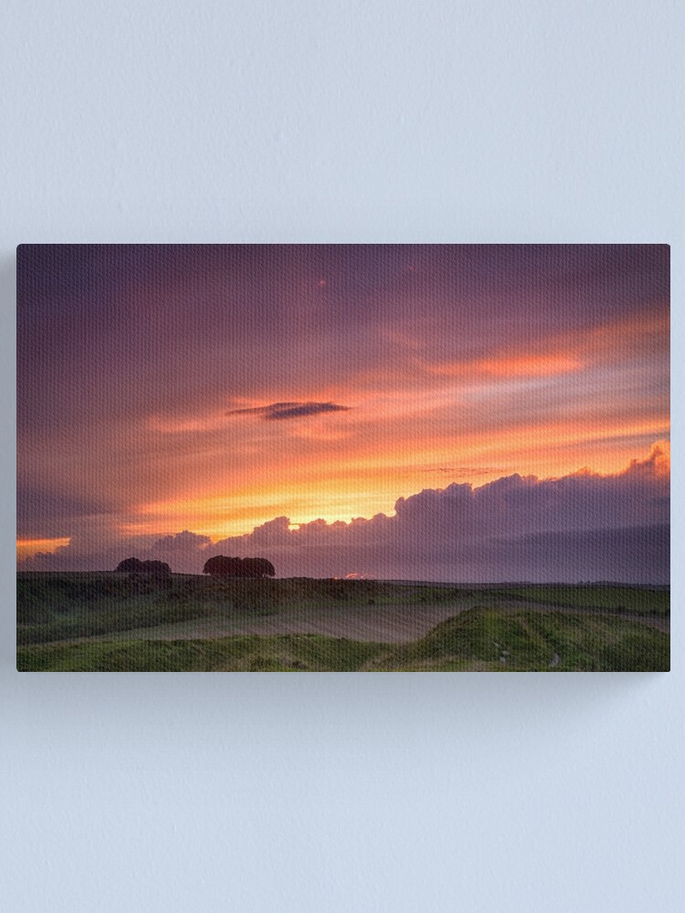 Alternate view of Sunset at Barbury Castle Canvas Print