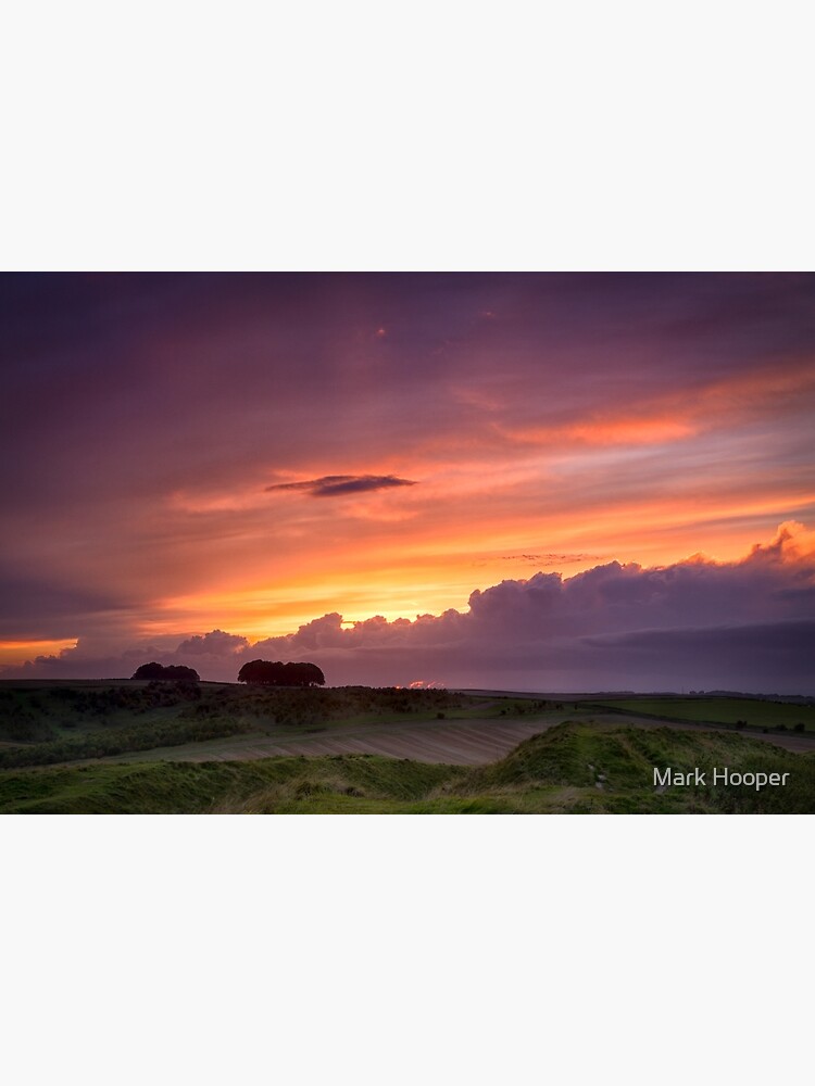 Sunset at Barbury Castle by MarkHooperPhoto