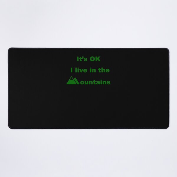 Item preview, of It's OK-Green on Black designed and sold by HighCountry2021.