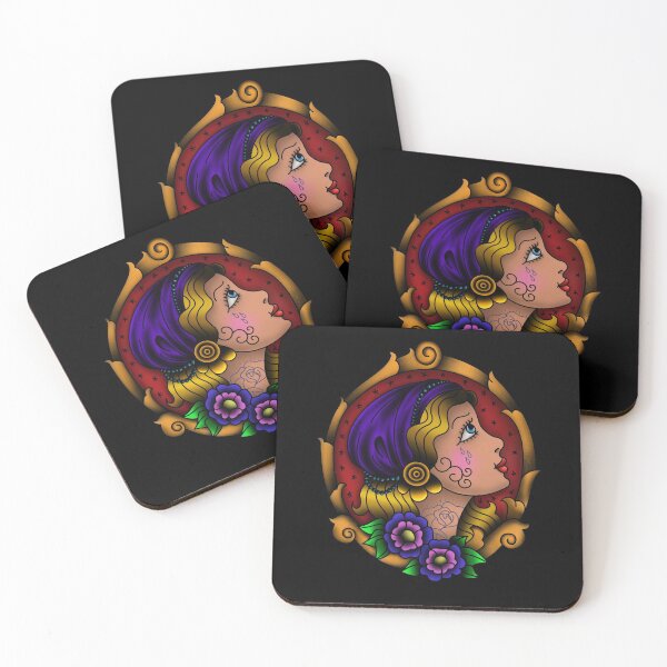Item preview, Traditional Tattoo Gypsy Portrait designed and sold by FlyingSeas.