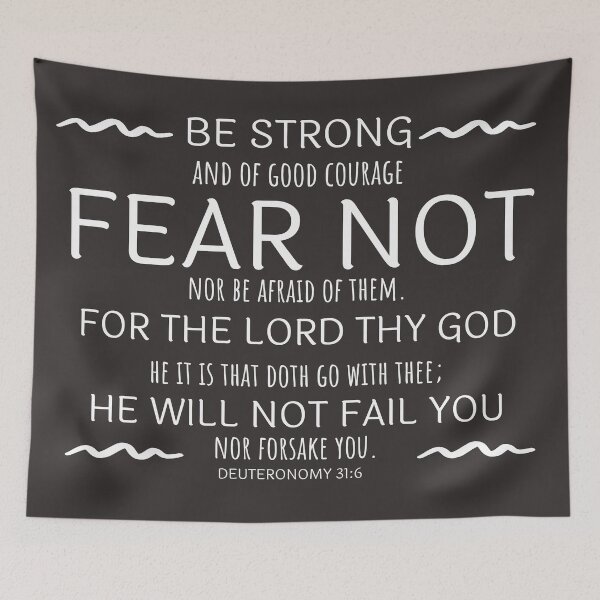 Item preview, Be strong and of good courage (White lettering)  designed and sold by sharilees.