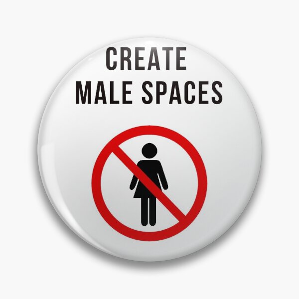 Item preview, CREATE MALE SPACES designed and sold by FunTextArt.