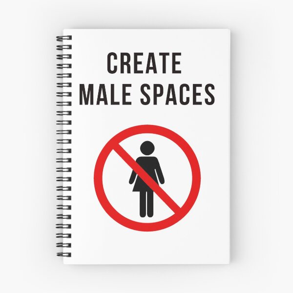 Item preview, CREATE MALE SPACES designed and sold by FunTextArt.
