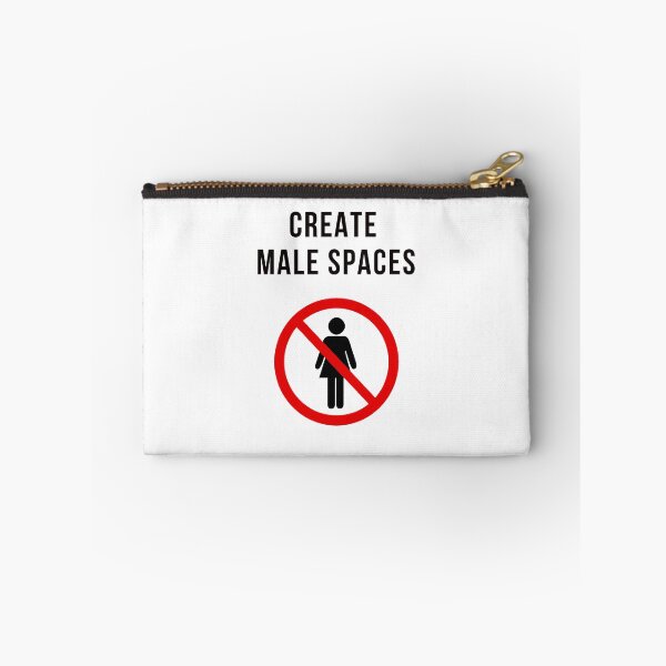 Item preview, CREATE MALE SPACES designed and sold by FunTextArt.