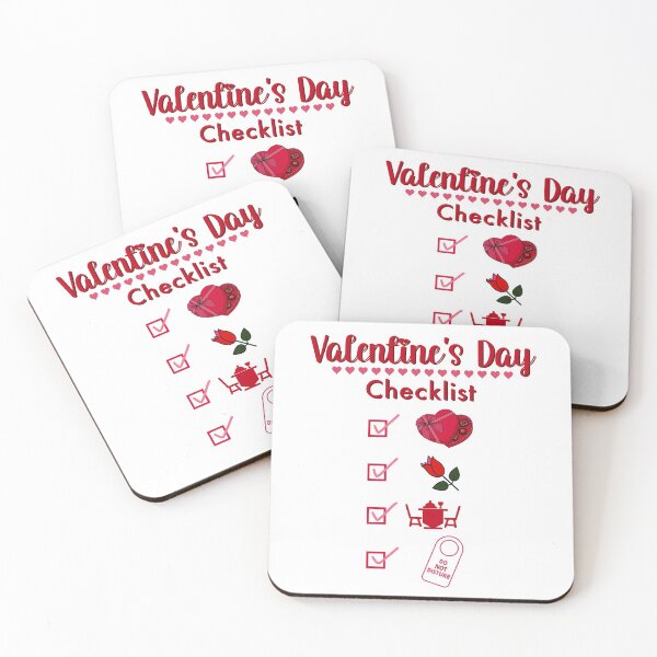 Item preview, Valentine’s Day Icons Checklist Funny Humor  designed and sold by FlorenciaBliss.