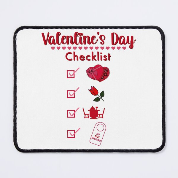 Item preview, Valentine’s Day Icons Checklist Funny Humor designed and sold by FlorenciaBliss.