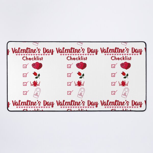 Item preview, Valentine’s Day Icons Checklist Funny Humor designed and sold by FlorenciaBliss.