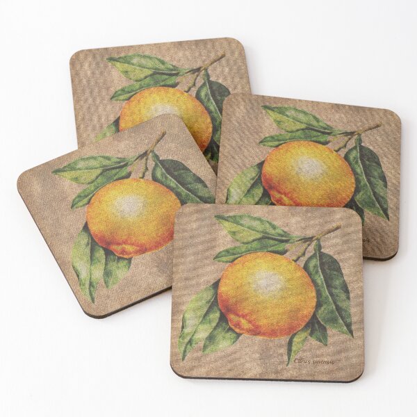Item preview, Orange Botanical Print, on Gesso  designed and sold by InspiredPamjoy.