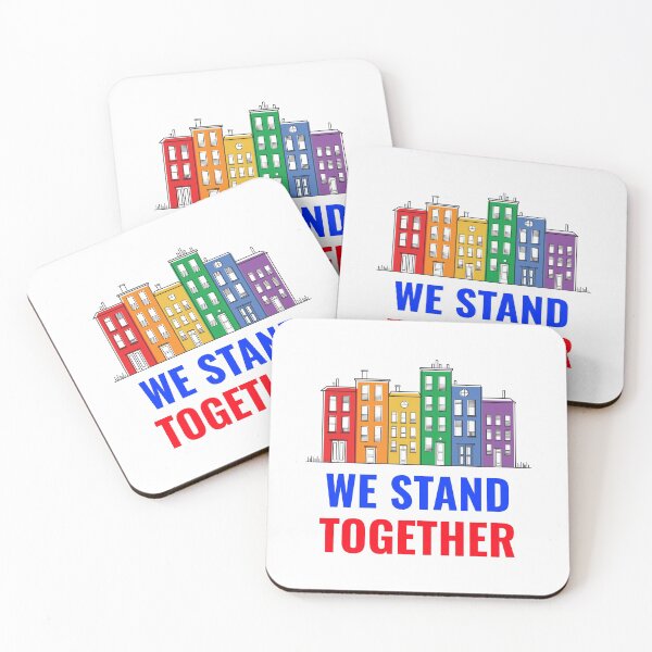 Artikelvorschau, Wir stehen zusammen - Rainbow Color Building, um die LGBTQ-Community zu repräsentieren entworfen und verkauft von Sushee Store.