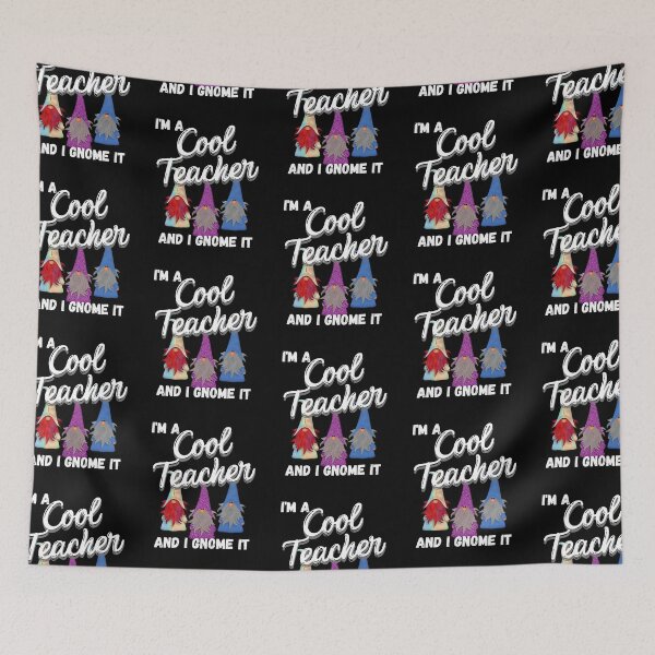 Aperçu de l'œuvre « I'm a Cool Teacher and I Gnome It - Cool Teacher Gnomes - » par Boo-da-chay créée et vendue par Boo-da-chay.