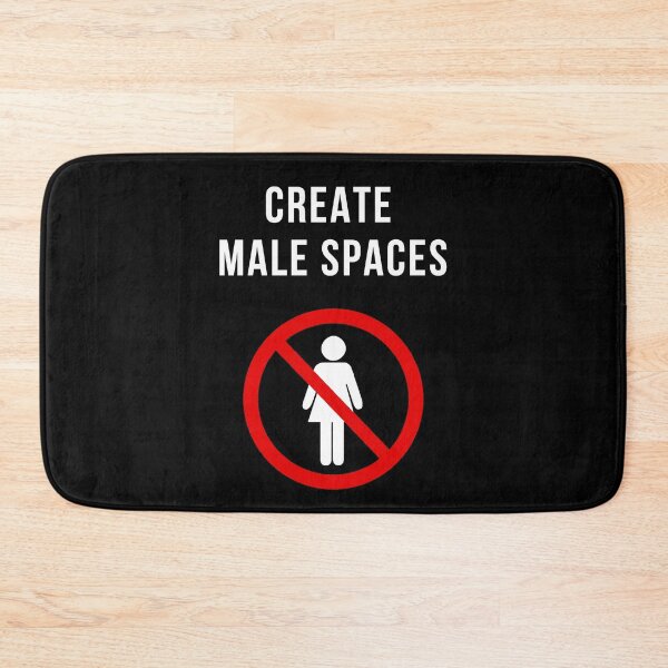 Item preview, CREATE MALE SPACES designed and sold by FunTextArt.