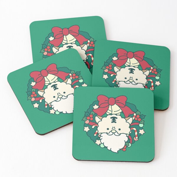 Item preview, Christmas wreath and cat Santa designed and sold by Planb StudioDesign.