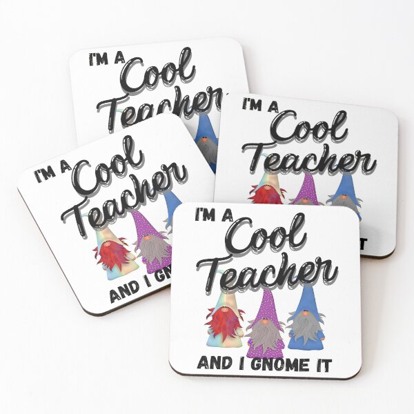 Item preview, I'm a Cool Teacher and I Gnome It - Cool Teacher Gnomes - by Boo-da-chay designed and sold by Boo-da-chay.