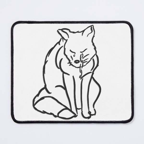 Item preview, Artsy Crying Fox (Black) designed and sold by douxrien.