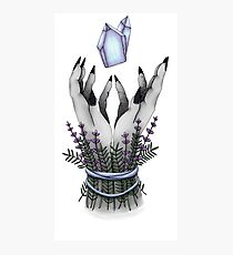 crystal hands colored Photographic Print