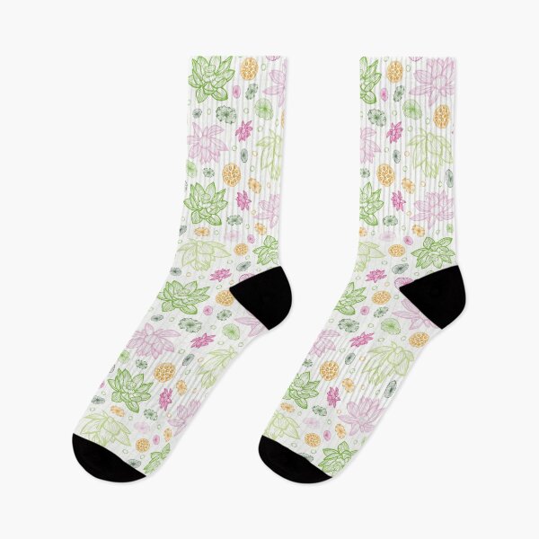 Item preview, Vector colourful scattered lotus tropical flowers illustration with faint stripes designed and sold by jamiesoondesign.