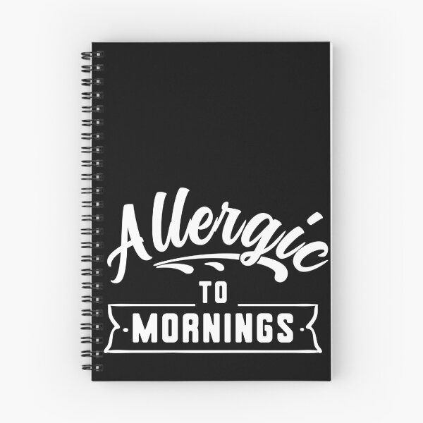 Item preview, Allergic to Mornings - Not a Morning Person designed and sold by Rhu Creations.