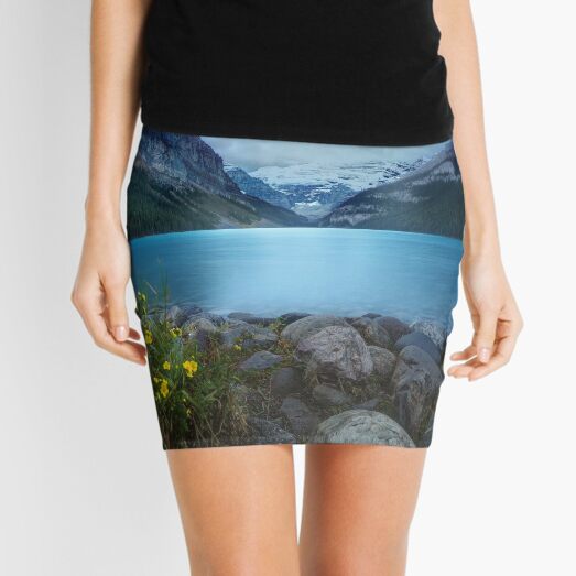 Morning at Lake Louise Mini Skirt