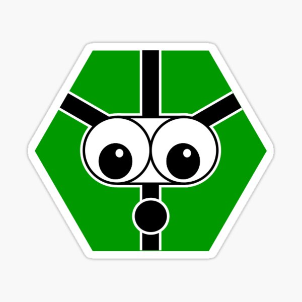 Hexy (18xx.games mascot) Sticker