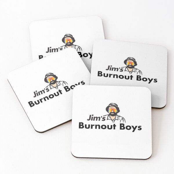 Item preview, Jims Burnout Boys Decal / Sticker designed and sold by sticker-vault.