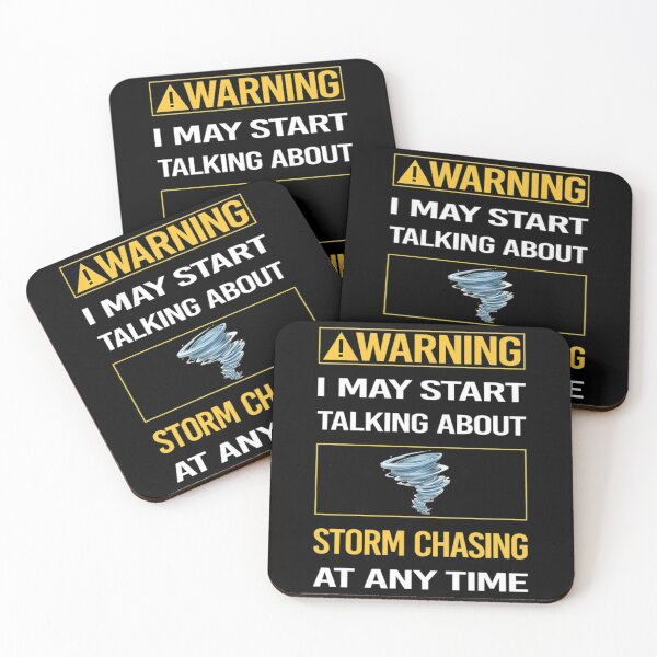Item preview, Storm Chasing T-ShirtFunny Yellow Warning Storm Chasing Chaser Stormchasing Stormchaser designed and sold by LionelSarah.