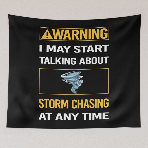 Item preview, Storm Chasing T-ShirtFunny Yellow Warning Storm Chasing Chaser Stormchasing Stormchaser designed and sold by LionelSarah.