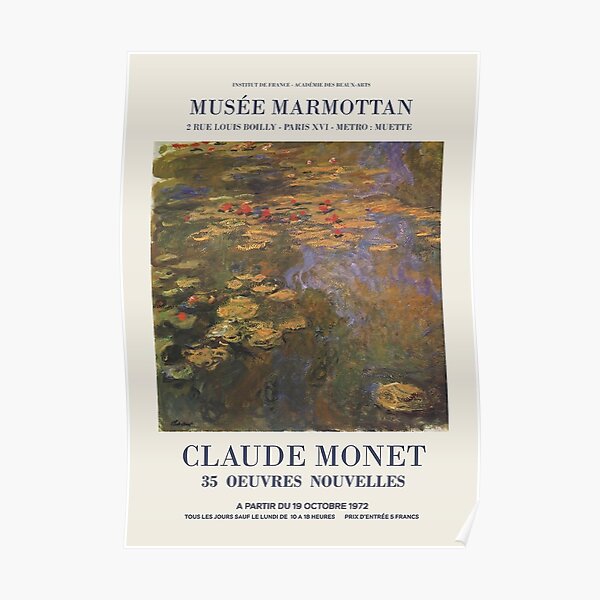 Claude Monet - Exhibition poster  Poster