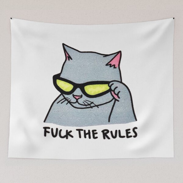 Item preview, Fuck The Rules designed and sold by ompunkdesign.