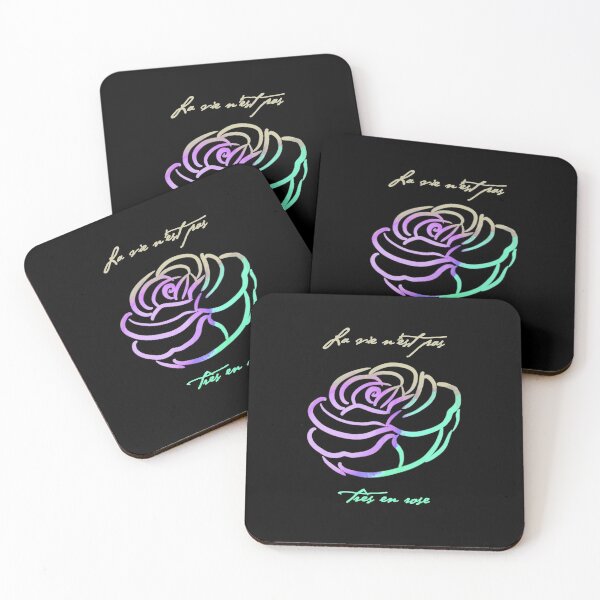 Item preview, Neon Rose Life Is Not In Pink Quote Line Art designed and sold by douxrien.
