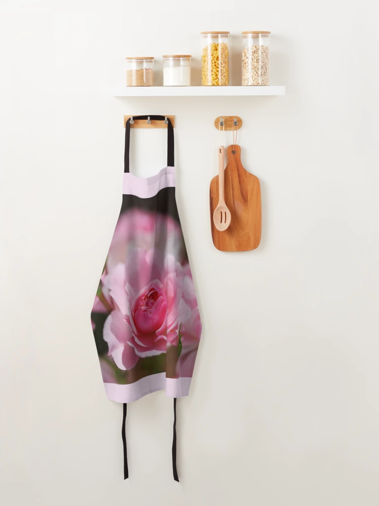 Thumbnail 4 of 6, Apron, Pink Roses Summer Tree designed and sold by Joy Watson - Natural Light Photography .