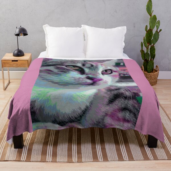 Item preview, Pink litttle cat portrait designed and sold by horseaddicted.