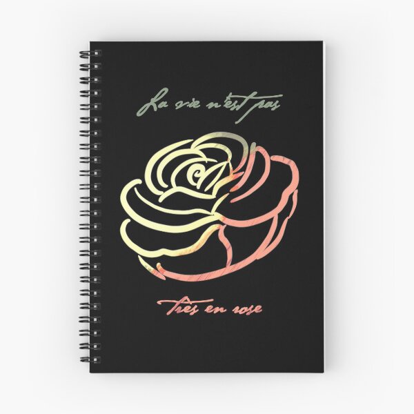Item preview, Sunset Rose Life Is Not In Pink Quote Line Art designed and sold by douxrien.