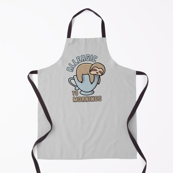 Item preview, Allergic to Mornings - Cute Kawaii Sloth Sleeping on a Cup of Coffee designed and sold by Rhu Creations.