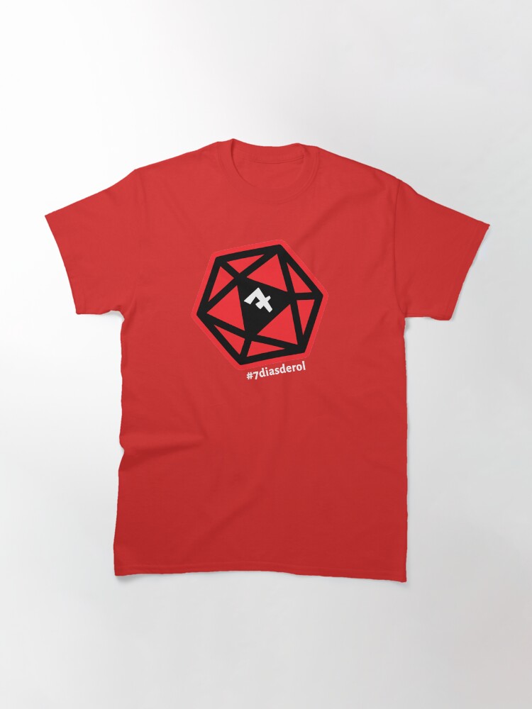 Vista alternativa de Camiseta clásica #7diasderol