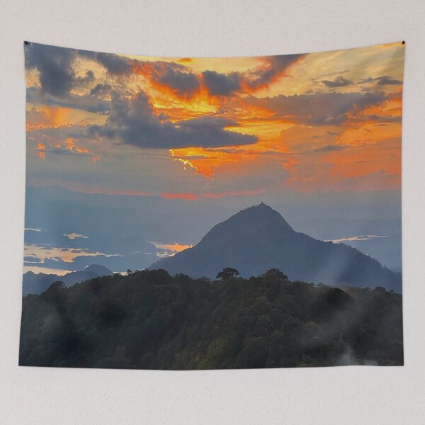 Item preview,  The dawn with beautiful light over the mountain designed and sold by Trianglegreen.