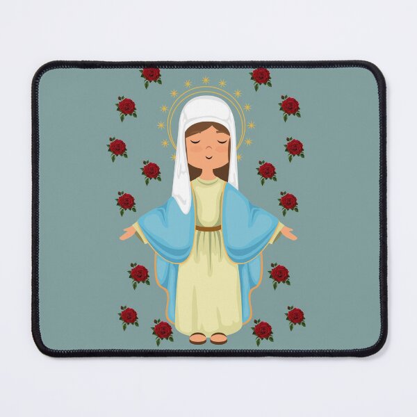 Item preview, Virgin Mary Around Roses designed and sold by MEBH.