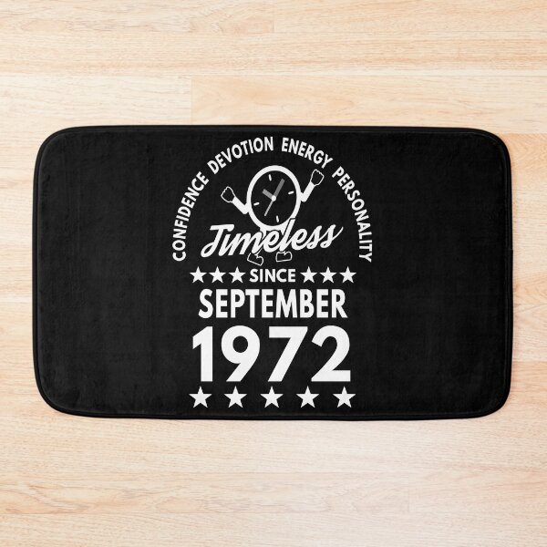 Item preview, September Birthday Timeless Person -1972 - White Text designed and sold by MoonsmileProd.