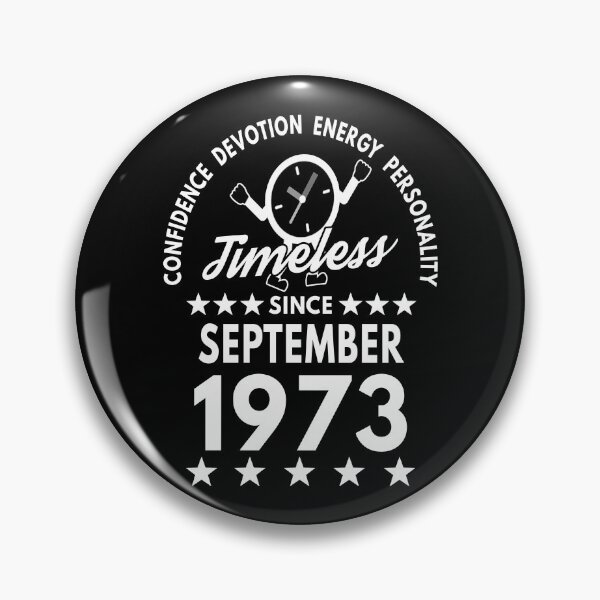 Item preview, September Birthday Timeless Person -1973 - White Text designed and sold by MoonsmileProd.