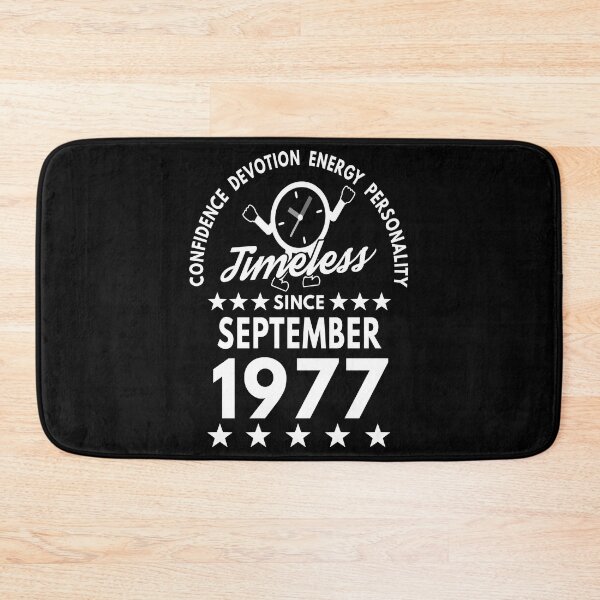 Item preview, September Birthday Timeless Person -1977 - White Text designed and sold by MoonsmileProd.
